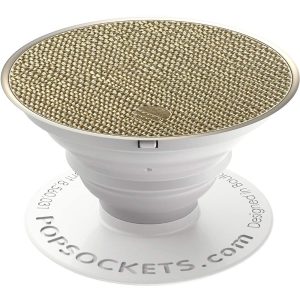 PopGrip Premium by Popsockets - Top + Base - Saffiano Gold