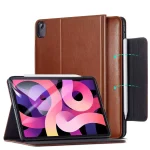 iPad Air 5 2022 /iPad Air 4 2020 Director Business Leather Folio Case by ESR - Brown