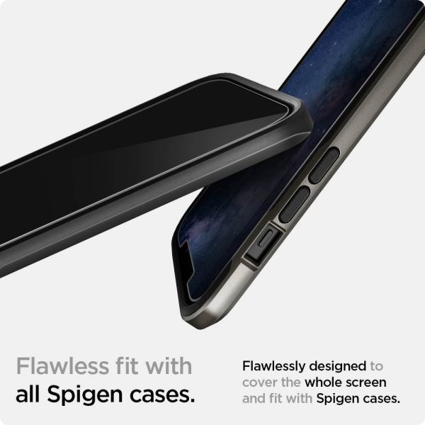 Apple iPhone 12 mini EZ Fit Privacy Screen Protector Case Friendly by Spigen - 2 PACK - AGL01813 - Image 3