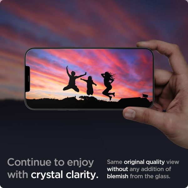 Apple iPhone 12 Pro Max EZ Fit Privacy Screen Protector Case Friendly by Spigen - 2 PACK - AGL01793 - Image 5