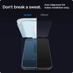 Apple iPhone 12 mini EZ Fit Anti Blue Light Screen Protector Case Friendly by Spigen - 2 PACK - AGL01814 - Image 6