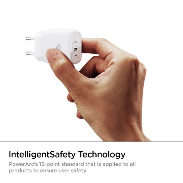id_pe2009_04 20W iPhone 13 / iPhone 12 GaN Charger ArcStation Pro by PowerArc Spigen - White - Image 7