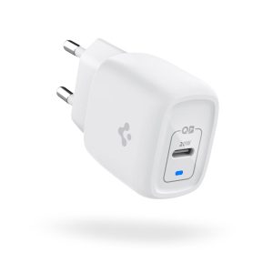 20W iPhone 13 / iPhone 12 GaN Charger ArcStation Pro by PowerArc Spigen - White