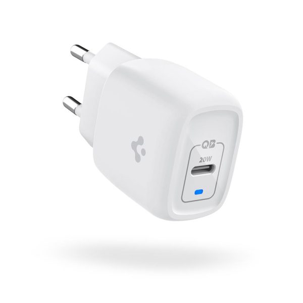 id_pe2009_07 20W iPhone 13 / iPhone 12 GaN Charger ArcStation Pro by PowerArc Spigen - White - Image 1