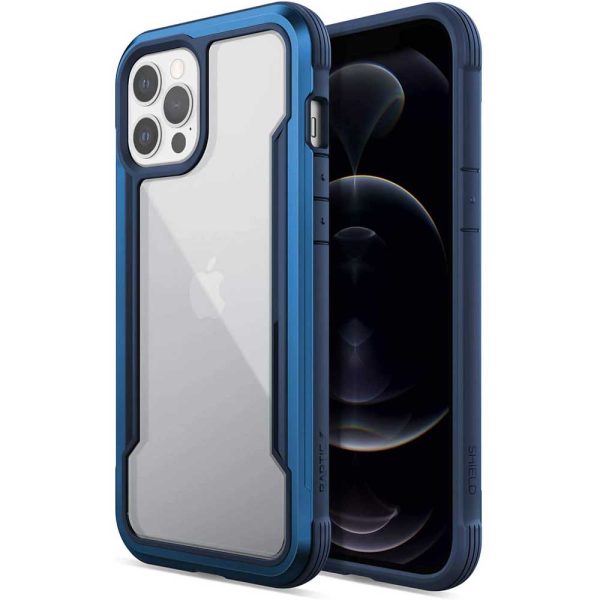 pacific-blue-12-pro-max-square iPhone 12 / iPhone 12 Pro Raptic Shield Shock Absorbing Protection, Durable Aluminum Frame, 10ft Drop Tested - Pacific Blue - Image 1