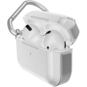 Raptic Trek Series, Apple AirPods Pro Case - Anodized Aluminum, TPU, and Polycarbonate Protective Case - Silver