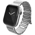 Raptic Classic Band made with Real Stainless Steel for Apple Watch Models 6/SE/5/4/3/2/1 44 mm / 42 mm - Silver