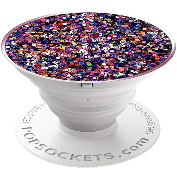 sparkle-mult-1 PopGrip Premium by Popsockets - Top + Base - Sparkle Party Multi - Image 1