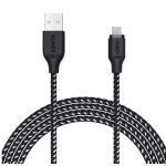 Aukey Braided Nylon Micro USB Cable 6.6ft - CB-AM2 Black