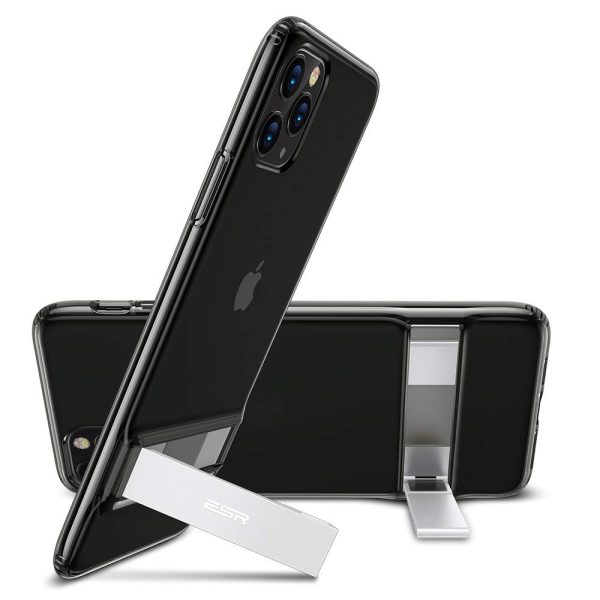 Apple iPhone 11 Pro Max Air Shield Boost Kickstand Case – Clear Black - Image 3