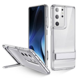 Galaxy S21 Ultra Air Shield Boost Back Case with Kickstand by ESR – Crystal Clear - BIS