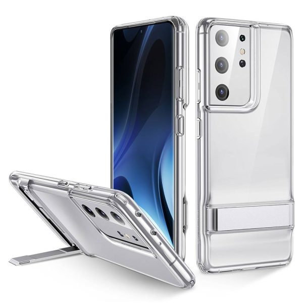 Galaxy S21 Ultra Air Shield Boost Back Case with Kickstand by ESR – Crystal Clear - BIS - Image 1