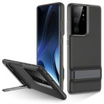 Galaxy S21 Ultra Air Shield Boost Back Case with Kickstand by ESR – Transcluent Black