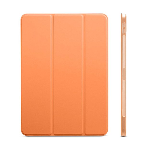 iPad Air 5 2022 /iPad Air 4 2020 Rebound Slim Case with Flexible TPU Back & Rubberized Cover - Papaya - Image 6