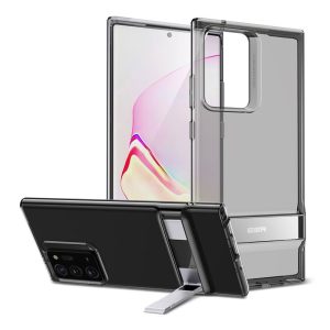 Galaxy Note 20 Ultra Air Shield Boost Back Case with Kickstand – Clear Black