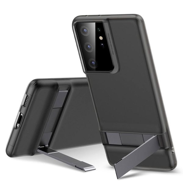 Galaxy S21 Ultra Air Shield Boost Back Case with Kickstand by ESR – Transcluent Black - Image 4