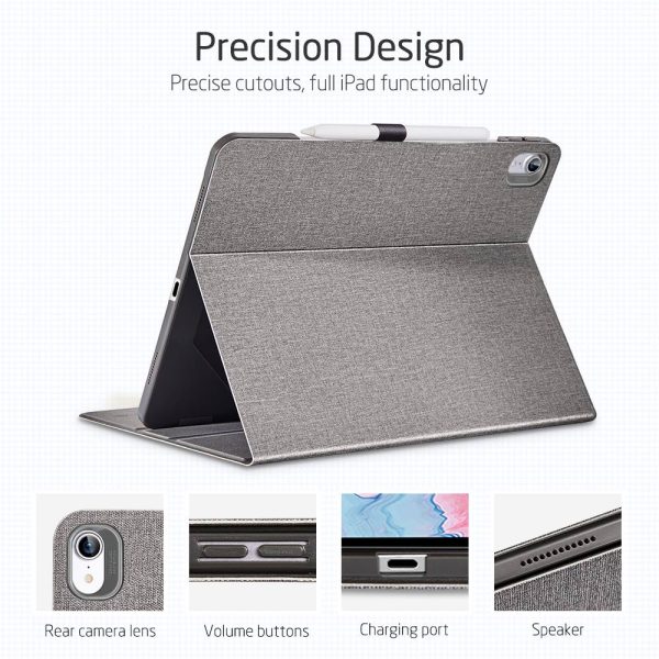 iPad Air 5 2022 /iPad Air 4 2020 Urban Premium Folio Case Book Cover Design, Multi-Angle Stand - Twilight - Image 7