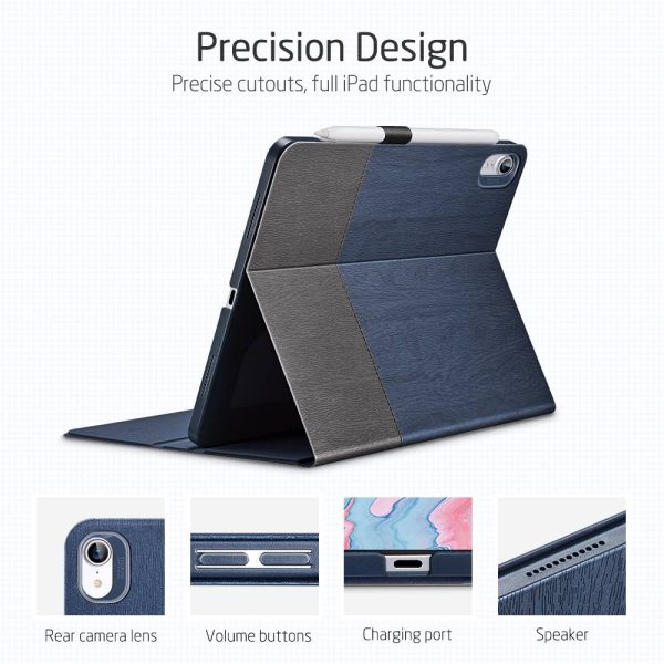 iPad Air 5 2022 /iPad Air 4 2020 Urban Premium Folio Case Book Cover Design, Multi-Angle Stand - Knight - Image 5