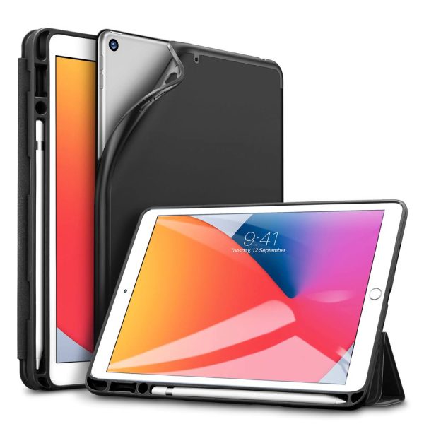 iPad 9th Gen 2021 Rebound Pencil Case with Pencil Holder also for iPad 8th Gen / iPad 7th Gen 2019 - Black - Image 12