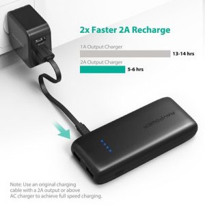 RAVPower Ace Series 12000mAh Quick Charge Power Bank - Black - RP-PB065 - Image 4