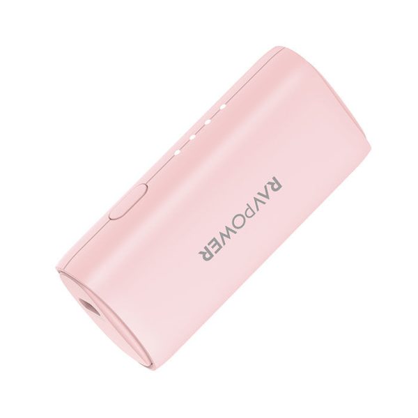 RAVPower Aluminium Powerbank - 3350mah - RP-PB168  - Pink - Image 2