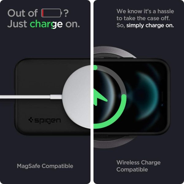 Apple iPhone 12 Pro Max Thin Fit Case by Spigen - ACS01612 - Matte Black - Image 6