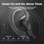 MPOW X3 V2.0 ANC Bluetooth Earphones w/4 Mics Noise Cancelling, Stereo Earbuds w/Deep Bass, 30Hrs ANC Earbuds w/USB-C Charge, Smart Touch Control, IPX8 Waterproof - Black - Image 2