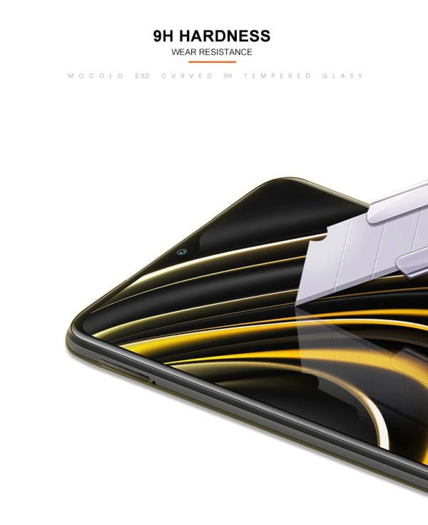 H23890fd60e464668a07c43bf1c1c9e46t POCO M3 3D Full Glue Edge to Edge Protector by Mocolo - Image 2