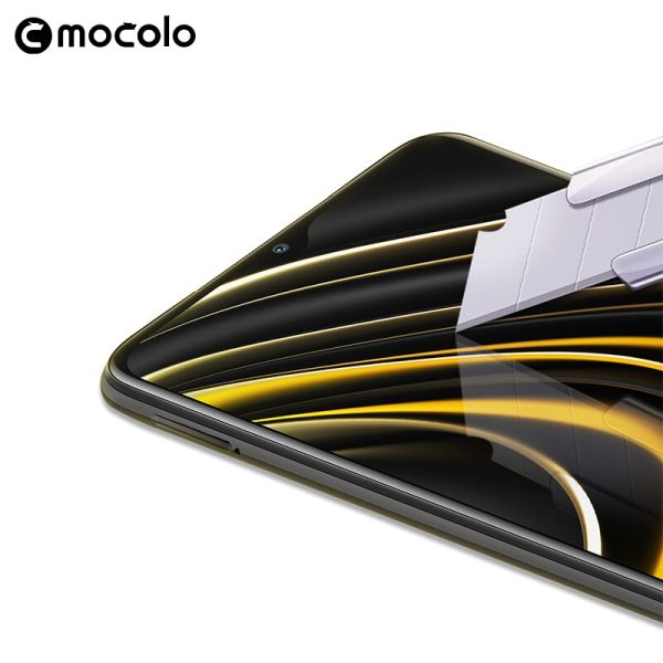 Mocolo-2-5D-9H-Full-Cover-Tempered-Glass-Film-On-For-Xiaomi-Pocophone-Poco-M3-2020 (3) POCO M3 3D Full Glue Edge to Edge Protector by Mocolo - Image 5