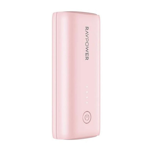 RAVPower Aluminium Powerbank - 6700mAh - RP-PB169  - Pink - Image 1