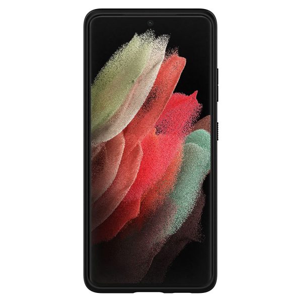 Galaxy S21 Ultra Core Armor Rugged Case by Spigen ACS02377 - Matte Black - Image 3
