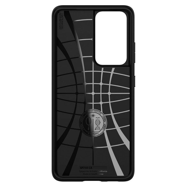 Galaxy S21 Ultra Core Armor Rugged Case by Spigen ACS02377 - Matte Black - Image 2