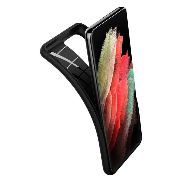 Galaxy S21 Ultra Core Armor Rugged Case by Spigen ACS02377 - Matte Black - Image 5