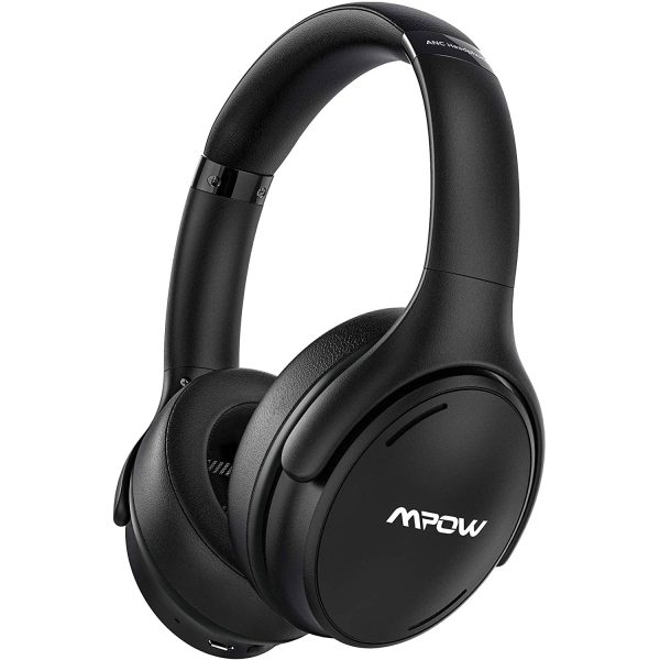 h19-ipo-square MPOW H19 IPO Active Noise Cancelling Wireless Over Ear Headphones with Deep BASS - Black - Image 1