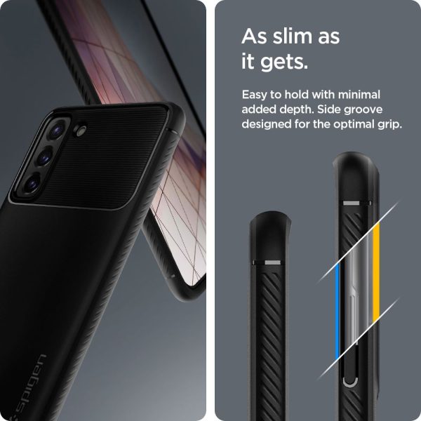 Galaxy S21 Plus Rugged Armor Case by Spigen ACS02385 - Matte Black - Image 3