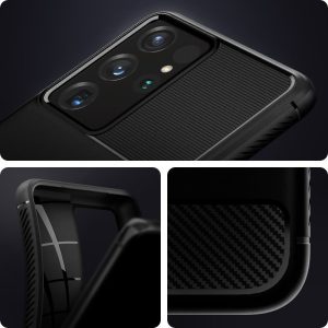 Galaxy S21 Ultra Rugged Armor Case by Spigen ACS02349 - Matte Black - Image 5