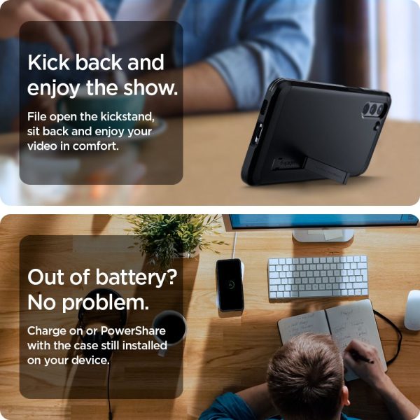 Galaxy S21 Plus Tough Armor Case by Spigen - ACS02390 - Black - Image 8