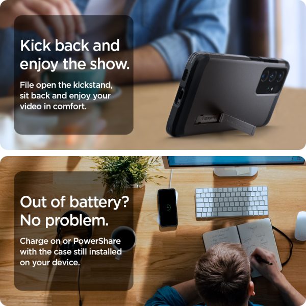 Galaxy S21 Ultra Tough Armor Case by Spigen - ACS02355 - Gunmetal - Image 3