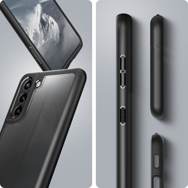 Galaxy S21 Plus Ultra Hybrid Case by Spigen ACS02388 - Matte Black - Image 6