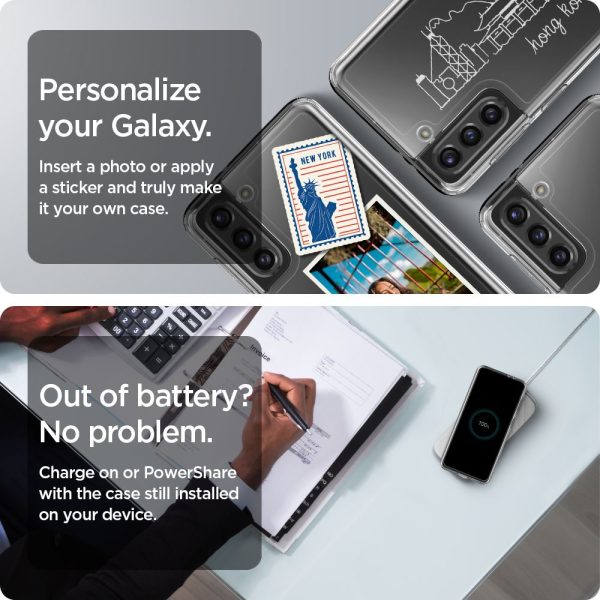 Galaxy S21 Plus Ultra Hybrid Case by Spigen ACS02387 - Crystal Clear - Image 6