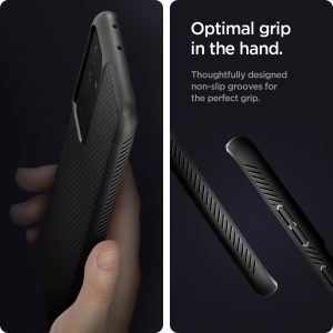 Galaxy S21 Ultra Liquid Air Case by Spigen ACS02350 - Matte Black - Image 5