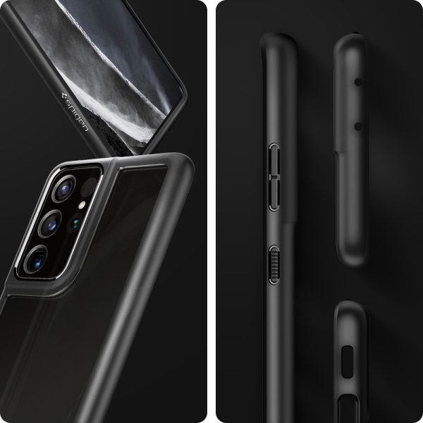 Ultra Hybrid Case for Galaxy S21 Ultra by Spigen ACS02352 - Matte Black - Image 6