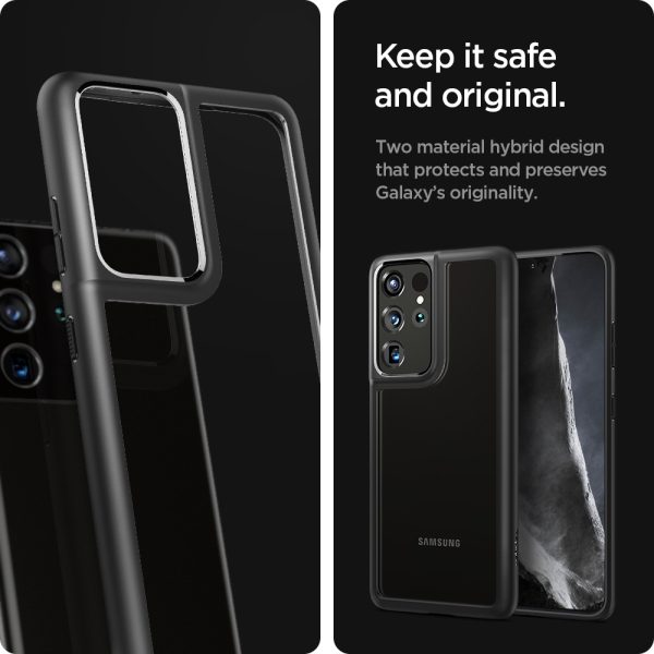Ultra Hybrid Case for Galaxy S21 Ultra by Spigen ACS02352 - Matte Black - Image 4