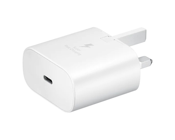 25W Charger Samsung with Power Delivery 3.0 PPS Technology for Galaxy S21 / S21 Plus / S21 Ultra / Note 20 Ultra / Note 20 - UK Plug - White - Image 3