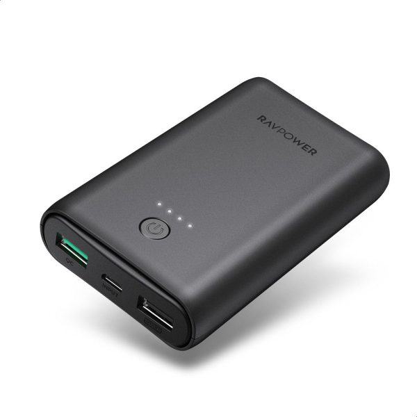 RAVPower Turbo 10050mAh 18W 2-Port Fast Charging Power Bank - Black - RP-PB171 - Image 1