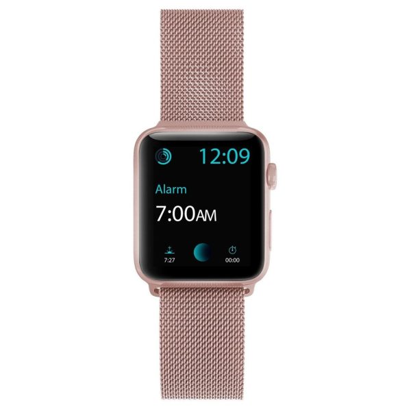 Raptic Mesh Band X Doria made with Real Stainless Steel for Apple Watch Models 6/SE/5/4/3/2/1 44 mm / 42 mm - Rose Gold - Image 3