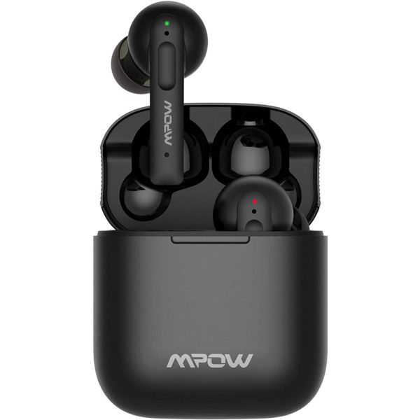 mpow-x3-1000 MPOW X3 V2.0 ANC Bluetooth Earphones w/4 Mics Noise Cancelling, Stereo Earbuds w/Deep Bass, 30Hrs ANC Earbuds w/USB-C Charge, Smart Touch Control, IPX8 Waterproof - Black - Image 1