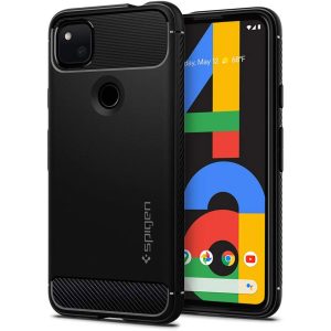 Google Pixel 4a Rugged Armor by Spigen ACS01015 - Matte Black