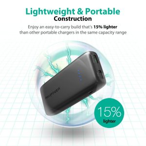 RAVPower Ace Series 12000mAh Quick Charge Power Bank - Black - RP-PB065 - Image 15