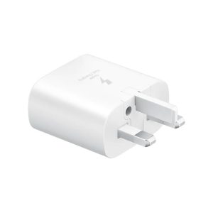 25W Charger Samsung with Power Delivery 3.0 PPS Technology for Galaxy S21 / S21 Plus / S21 Ultra / Note 20 Ultra / Note 20 - UK Plug - White